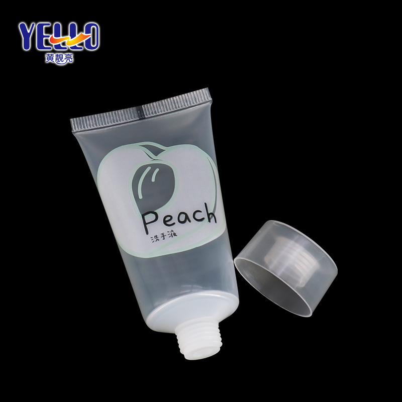Wholesale Transparent Empty Lotion Squeeze Tubes For Hand Cream Yello