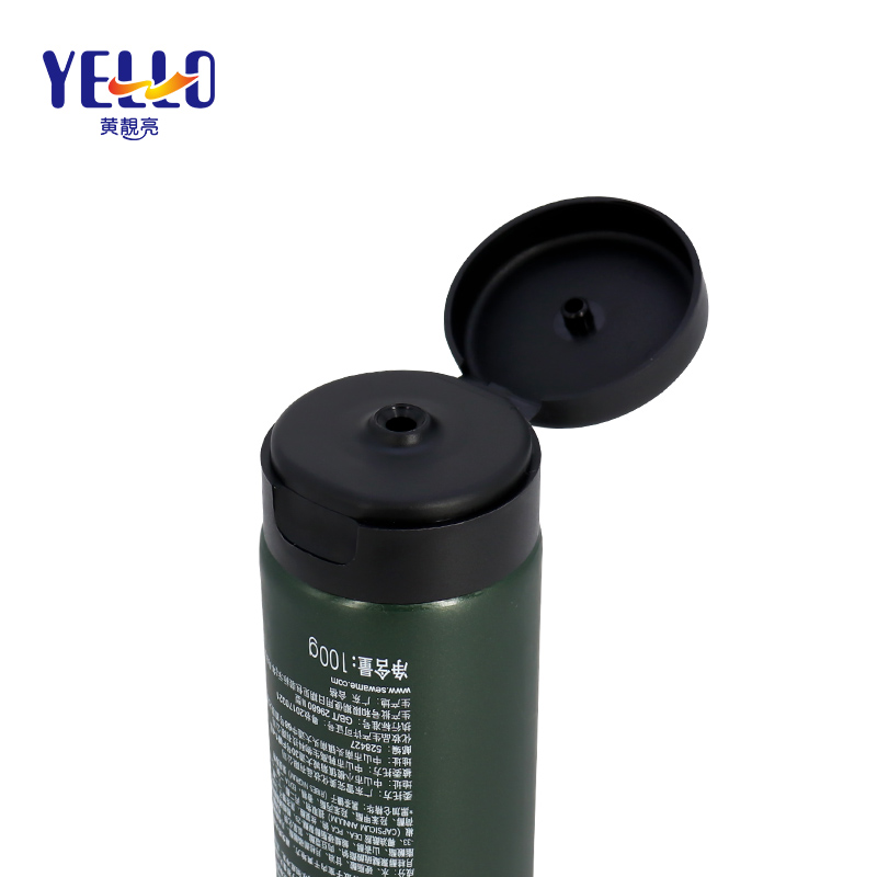 Green Empty Men's Shaving Cream Tubes Containers / Plastic Cosmetic