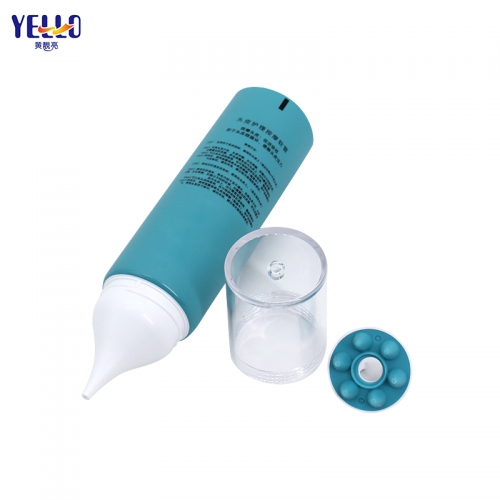 Cosmetic squeeze tubes with nozzle