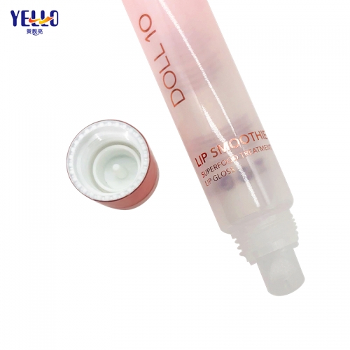 Custom Empty Clear 15 ml Lipgloss Tubes Whoesale Squeeze Lip Balm Tube