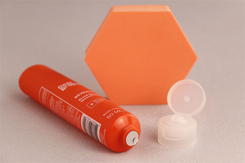 Sugarcane Biodegradable Plastic Hand Cream Squeeze Tubes Packaging Orange