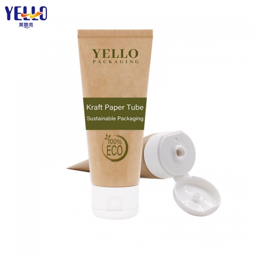 Kraft paper cosmetic squeeze tubes